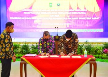 Gubernur Sumbar dan Gubernur Riau Jalin Sejumlah Kerja Sama demi Memacu Perekonomian Dua Daerah