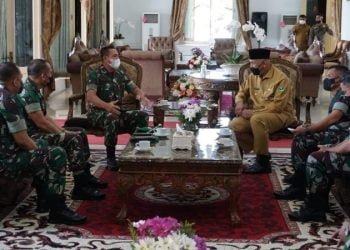 Bertemu Gubernur, Danrem 032/Wbr Brigjen TNI Purmanto Sampaikan Komitmen Ikut Membangun Sumbar