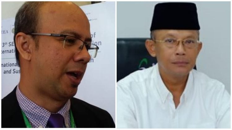 Pakar epidemiologi Universitas Andalas (Unand) Defriman Djafri dan Direktur RS TMC Pariaman, Kol Purn dr. Farhan Abdullah.