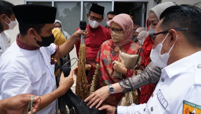 Kunjungi Sentra Tenun Lintau Buo, Jusuf Kalla Ingatkan Instansi Pemerintah Pakai Produk UMKM Lokal