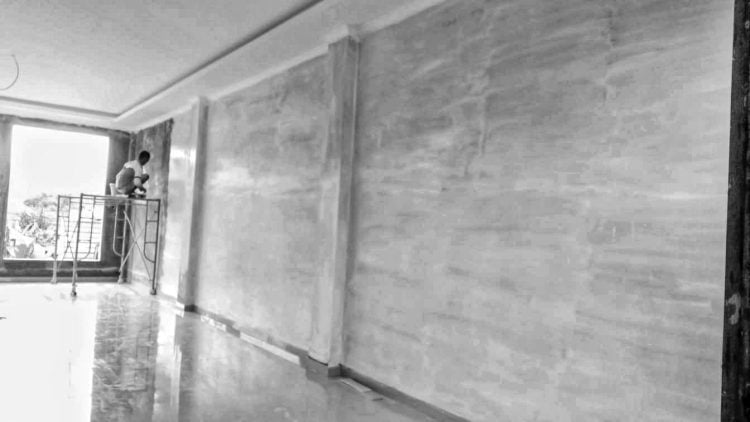 Pekerjaan pembangunan Asrama santri dan santriwati Thawalib Padang Panjang. Dok. Irwan Natsir