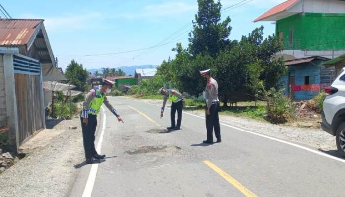 Satlantas Polres Solsel Cek Kondisi Jalan Jelang Ramadan