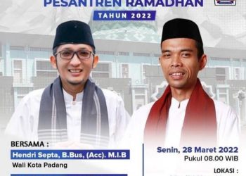 Besok, Pemko Padang Resmikan Pesantren Ramadan
