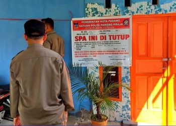 Pijat Plus-plus Berkedok Spa Ditutup Satpol PP Padang