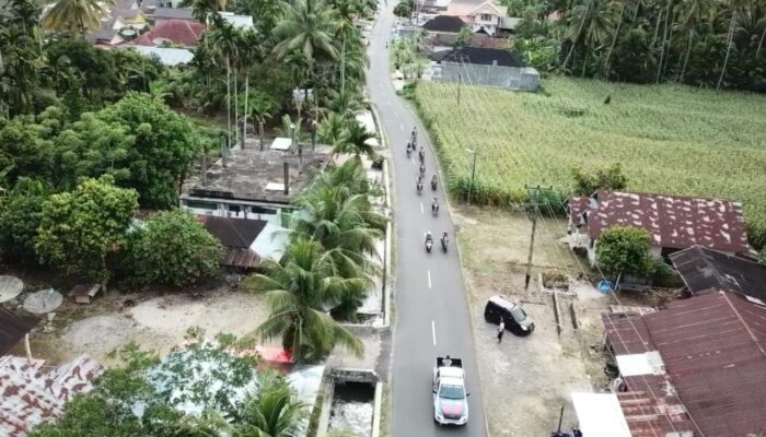 Polres Agam Laksanakan Patroli Sambang Desa Dengan Sepeda Motor