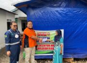 Ketua FIM PII Riau Ulul Azmi Tinjau Huntara di Pasaman