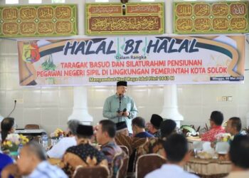 Halal Bihalal dengan Pensiunan, Walikota Solok Paparkan Progres Pembangunan Kota