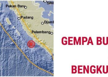 Gempa Berkekuatan M 6,0 Guncang Bengkulu