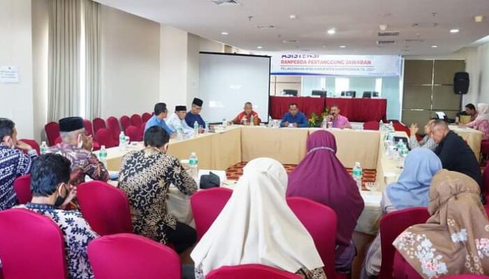 Rapat Asistensi APBD Dharmasraya 2021, Anggota DPRD Soroti Capaian PAD Masing-masing SKPD