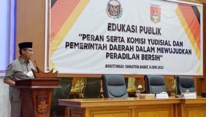 Wujudkan Peradilan Bersih, Pemko Bukittinggi Bersama Komisi Yudisial Gelar Edukasi Publik