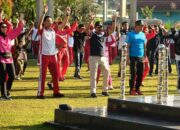 HUT Bhayangkara ke-76, Polres Padang Panjang Olahraga Bersama Warga