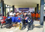 Kurang dari 2 Bulan, Polres Dharmasraya Sudah Bekuk 15 Pelaku Kejahatan dengan 14 Kasus