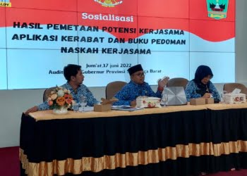 Tingkatkan Kerjasama Daerah, Pemprov Sumbar Kenalkan Aplikasi KERABAT dan Buku Pedoman Naskah Kerjasama