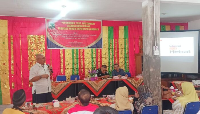 Sosialisasi UU ITE dan Narkotika di Limapuluh Kota: Hati-hati Jari di Ponsel, Jangan Asal Posting!