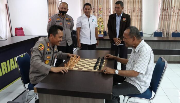 Bertanding di Mapolres, Atlet Catur Pariaman Semarakan HUT ke-76 Bhayangkara
