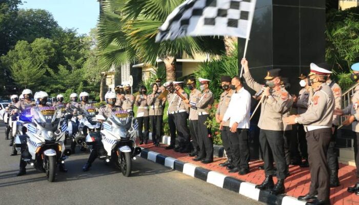 Kapolda Sumbar Resmikan dan Show of Force Tampilan Baru Kendaraan Lantas