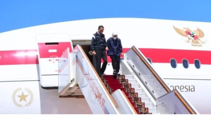 Presiden Jokowi Tiba di Moskow, Pertemuan dengan Presiden Putin Digelar di Kremlin