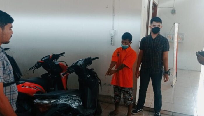 Larikan Sepeda Motor Teman Istri, Residivis Diringkus Satreskrim Polres Payakumbuh