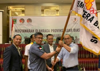 Ini Pesan Wagub Audy Joinaldy kepada Ronny Pahlawan Sebagai Ketua KONI Sumbar 2021-2025