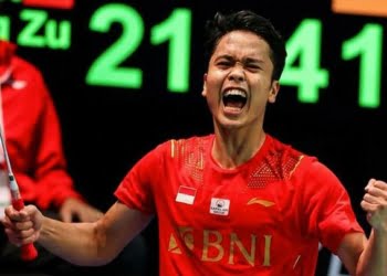 Juara Singapore Open 2022, Ginting Banting Raket Hingga Hancur!