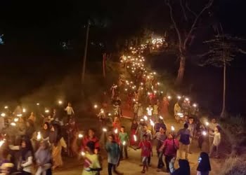 GALERI FOTO: Indahnya Ranah Minang di Sijunjung, dari 1001 Obor Anak Nagari Hingga 200 Talam Jamba Bundo Kanduang