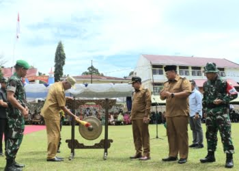 Dibuka Gubernur Sumbar, TMMD ke-114/2022 Bangun Jalan Baru Sepanjang 4.100 Km di Lintau Buo Tanah Datar