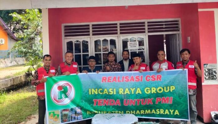 PMI Dharmasraya Terima Dana CSR PT Incasi Raya Group Sebesar Rp20 Juta