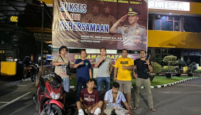 Dihadiahi Timah Panas, Tim Klewang Satreskrim Polresta Padang Tangkap Pelaku Curanmor