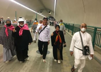 Mulai Tinggalkan Mina, Jemaah Haji Embarkasi Padang Lakukan Tawaf Ifadah