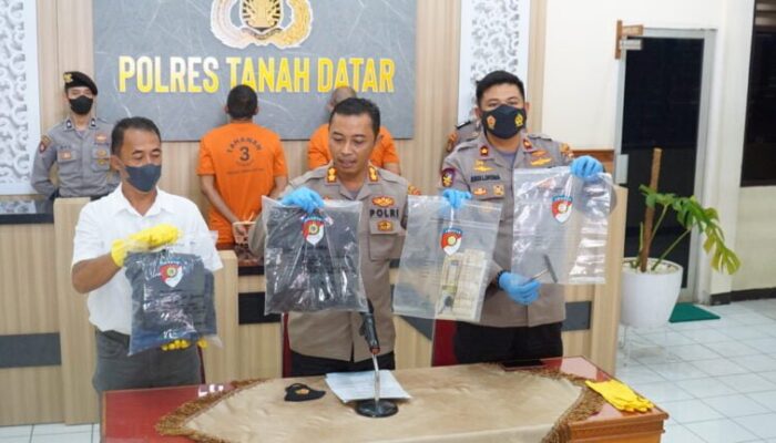 Pelaku Curanmor dan Sembilan Unit Motor Diamankan Polres Tanah Datar