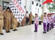 Semarak HUT RI ke-77 di Solok Selatan, Siswa SD Hingga SMA Ikuti Lomba Gerak Jalan