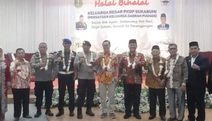 Hadiri Halal Bihalal PDKP Sukabumi, Wawako Mardison Mahyudin Disambut Walikota Ahmad Fahmi