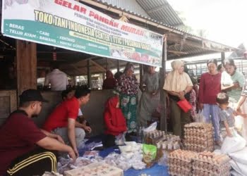 Dinas Ketahanan Pangan Pasbar Masuk ke Jorong Nagari Gelar Pasar Sembako Murah