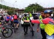 Peserta GSN Capai 7.000 Pesepeda, Persimpangan Jembatan Siti Nurbaya Macet Parah