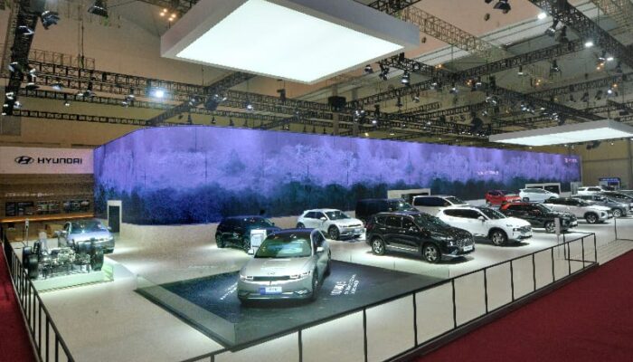 Super Keren! Booth Hyundai Hadirkan Media Wall LED Seluas 504 m² di GIIAS 2022