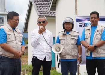 Dukung Ketersediaan Listrik untuk Investasi, PLN Payakumbuh Nyalakan PJU Mandiri di Komplek Villa Taman Bahrum