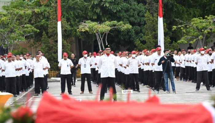 Karyawan PT Semen Padang Group Ikuti Upacara HUT RI Ke-77