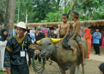 FOTO-FOTO: Beragam Permainan Jadul Semarakkan Gebyar Talago Biru Atar Tanah Datar