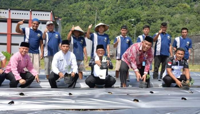 Walikota Hendri Septa Ajak Warga Binaan Rutan IIB Anak Aie Padang Beramai-ramai Menanam “Lado”