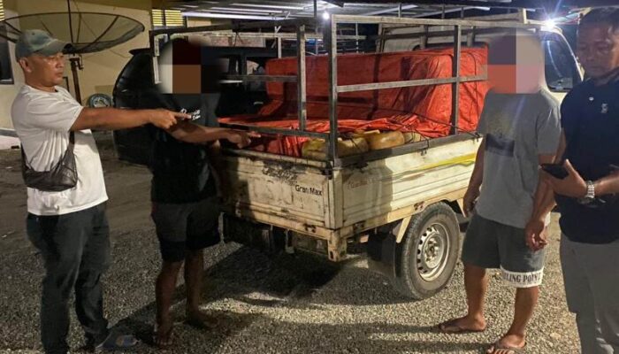 Polres Pasaman Barat Amankan Dua Pelaku Penyalahgunaan BBM Subsidi 