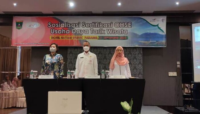 Dinas Pariwisata Sumbar Sosialisasikan Sertifikasi CHSE