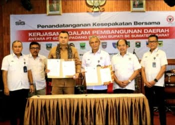 Percepat Pembangunan Daerah, Pemkab Sijunjung Jalin Kerja Sama dengan PT Semen Padang