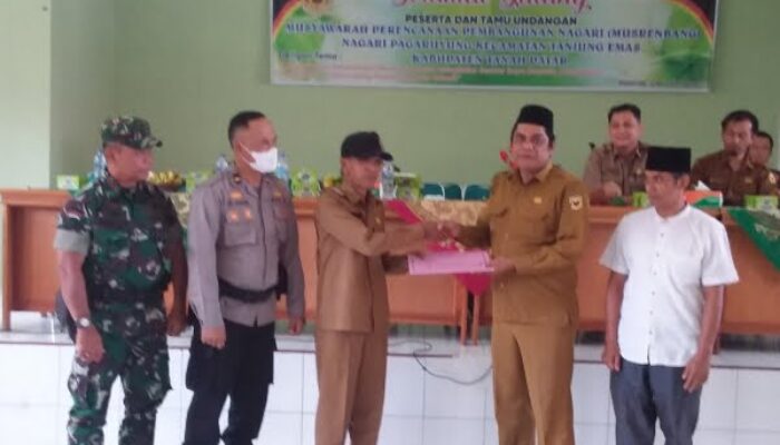 Nagari Pagaruyung Juara 2 Pelaksanaan APBNagari se-Kabupaten Tanah Datar