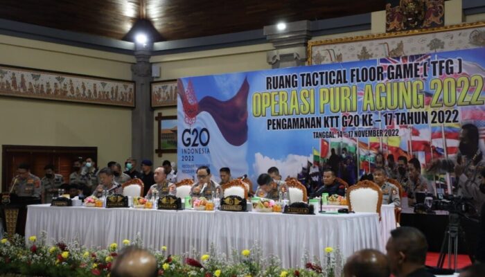 Wakapolri Pimpin Tactical Floor Game, Susun Strategi Pengamanan KTT G20 di Bali