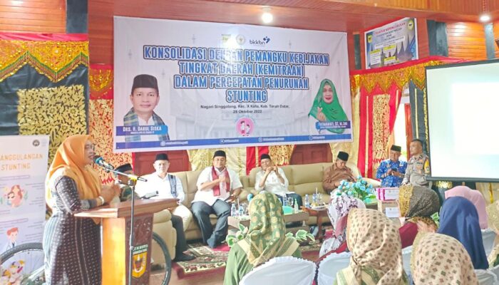 Tekan Angka Stunting, BKKBN Sumbar Bersama DPR RI Gelar Sosialisasi di Kecamatan X Koto