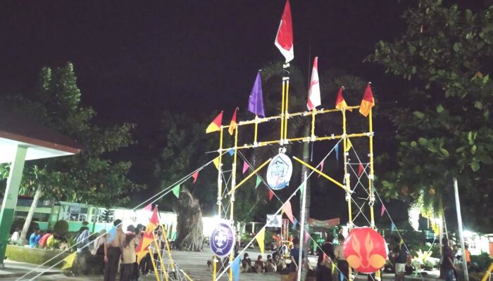 Tanamkan Sikap Disiplin dan Bertanggungjawab, MTsN 4 Pesisir Selatan Gelar Kegiatan Persami