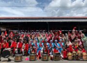 Drumband SMA Negeri 4 Sijunjung Tampil Memukau saat Peringatan Sumpah Pemuda di Nagari Padang Sibusuk Sijunjung