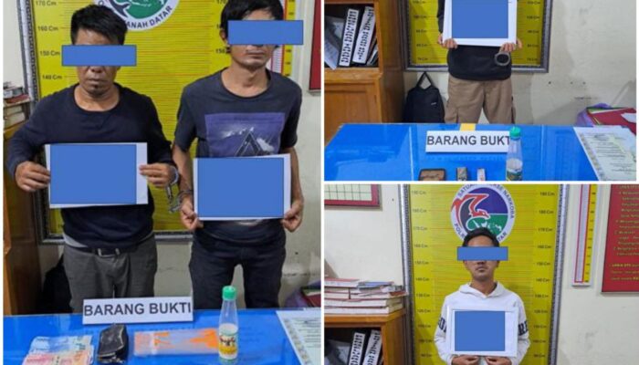 Berselang 2 Jam, Tim Tarantula Polres Tanah Datar Sikat 4 Pemakai Narkoba di Lokasi Berbeda