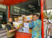 PLN UID Sumbar Kirim 200 Kg Rendang untuk Korban Gempa Cianjur
