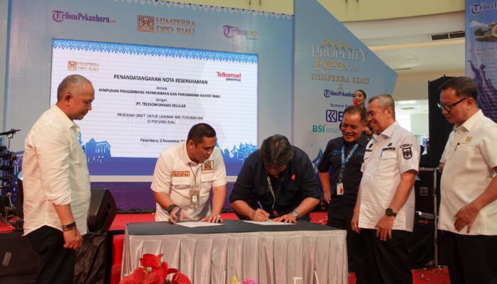 Hadirkan Konektivitas Internet ORBIT Untuk Perumahan, Telkomsel Jalin Kerja Sama dengan Himperra DPD Riau